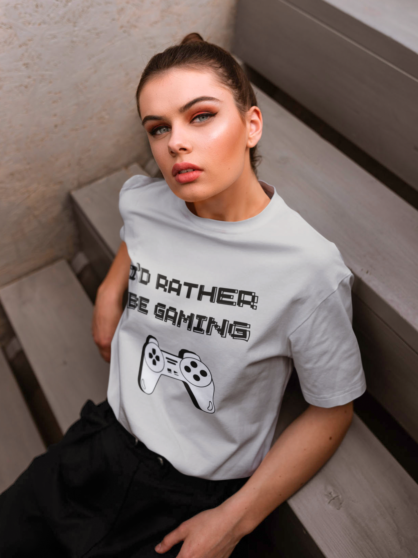 I'd Rather Be Gaming Unisex Jersey Short Sleeve Tee