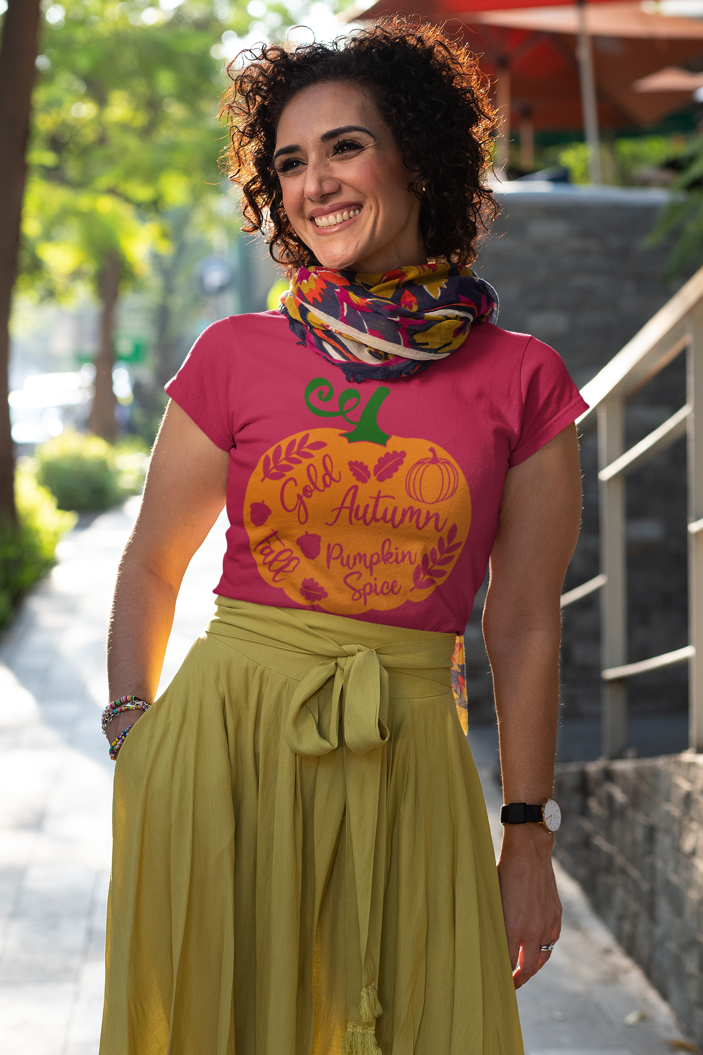 Pumpkin Autumn Fall Unisex Jersey Short Sleeve Tee