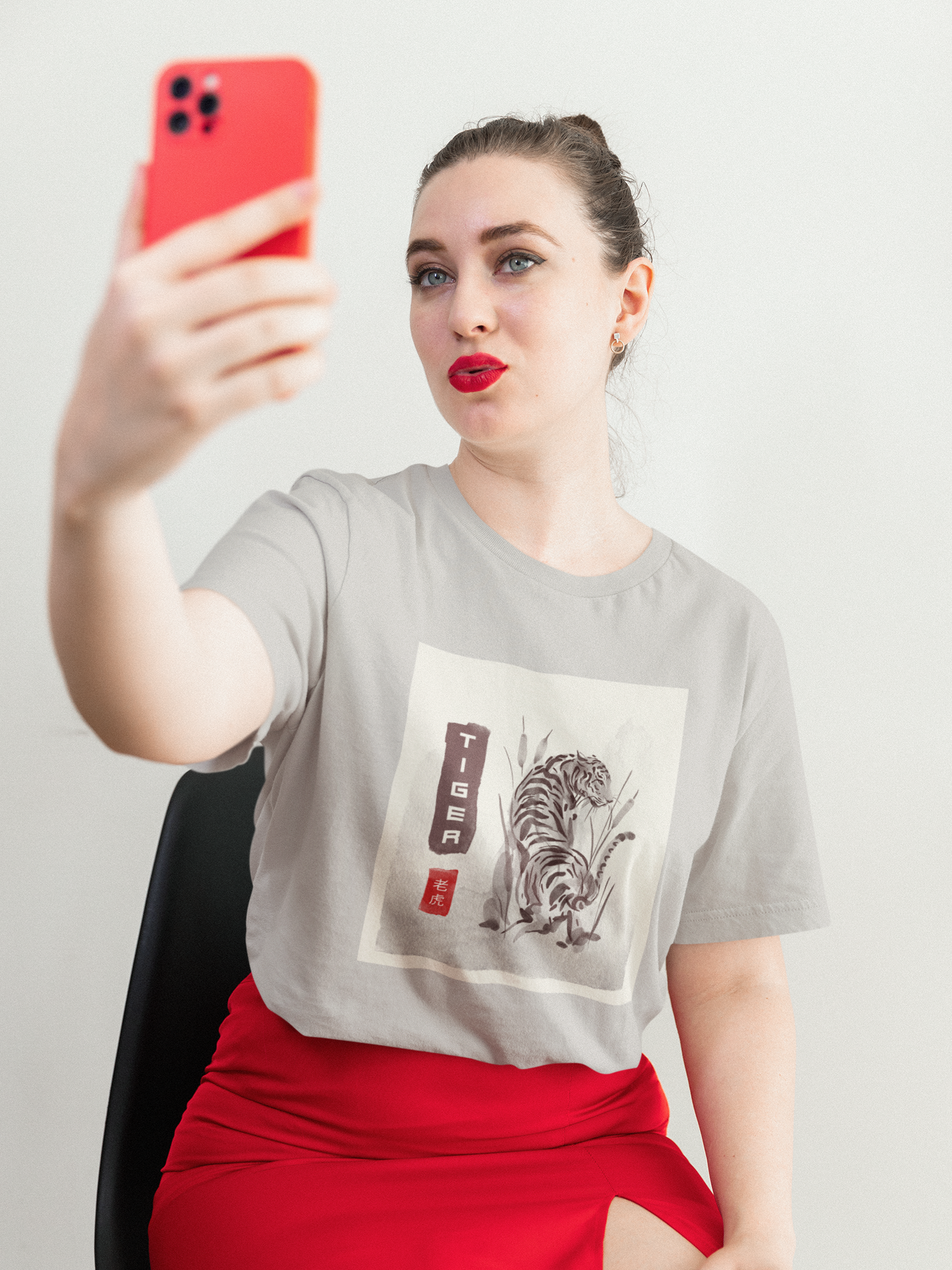 Year of the Tiger Watercolor Unisex Jersey Short Sleeve Tee