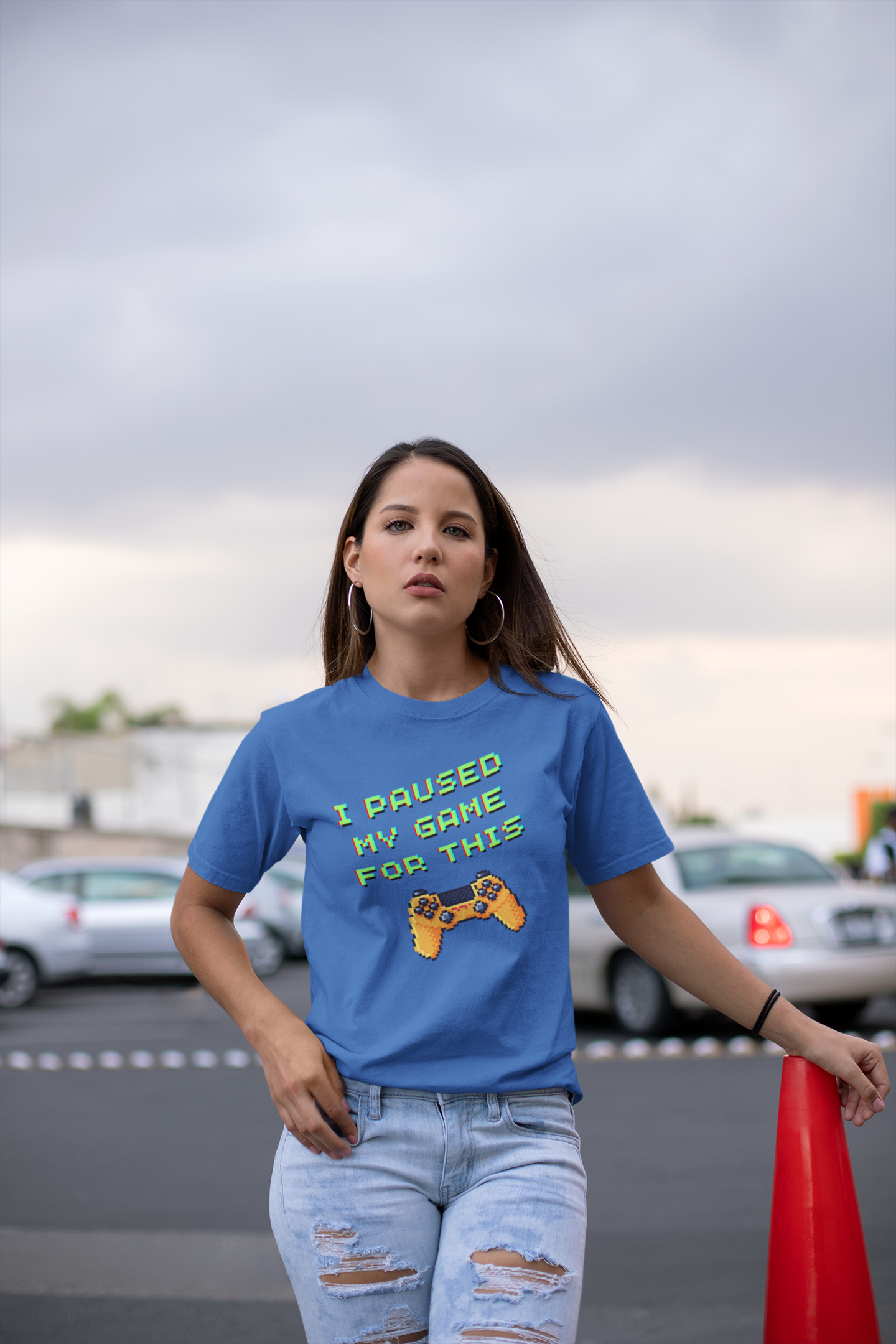 I Paused My Game For This Retro Pixel Unisex Jersey Short Sleeve Tee