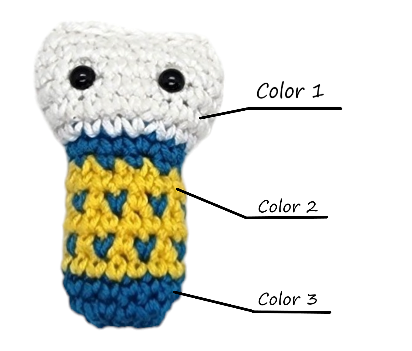 Crochet Pocket Mouse Buddy with Bed
