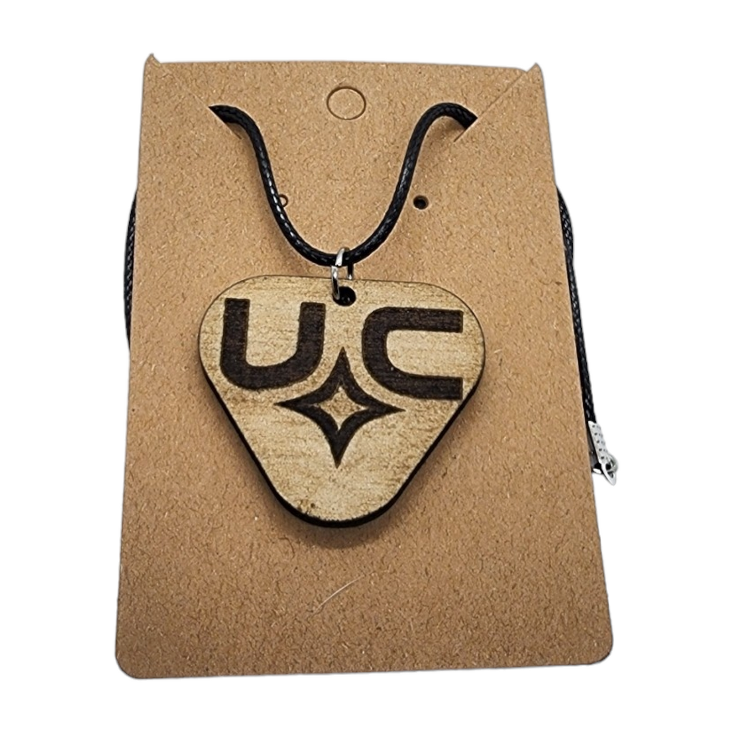 Starfield United Colonies Design Wood Painted/Stained Necklace Handmade Laser Cut/Engraved