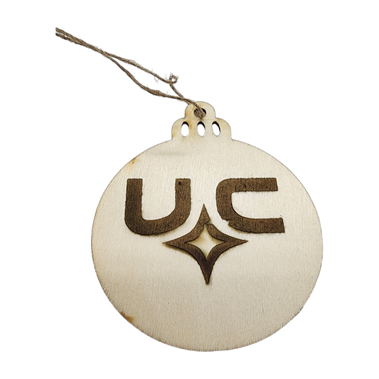 Starfield United Colonies Wooden Ornament with Unfinished Engrave Design
