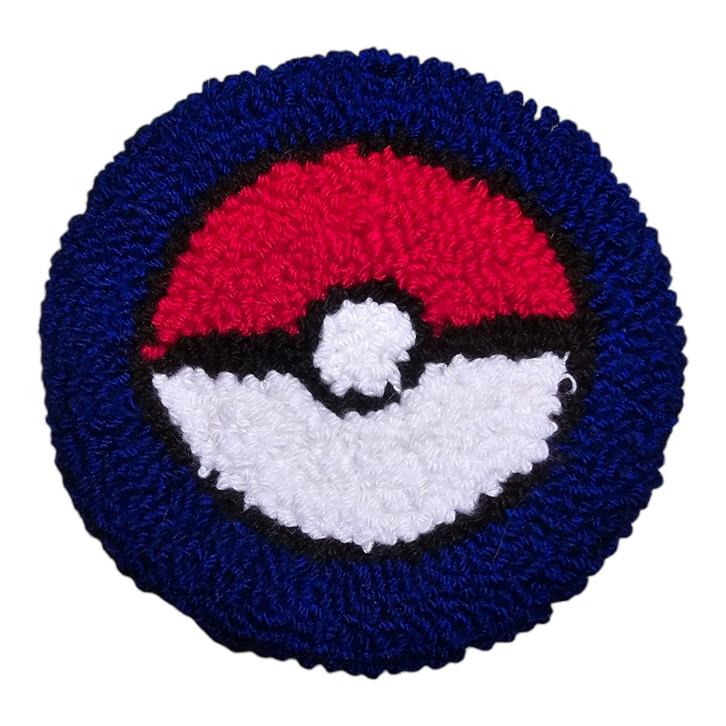 Handmade Needle Punch Pokeball Coaster