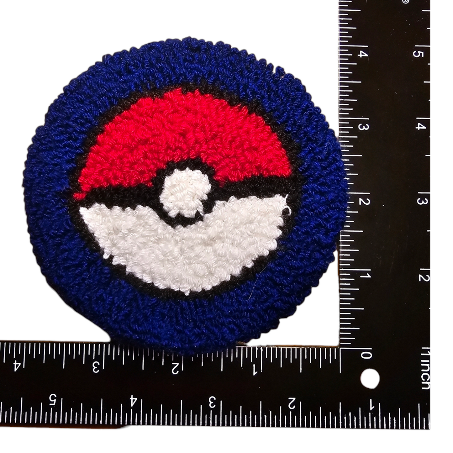 Handmade Needle Punch Pokeball Coaster