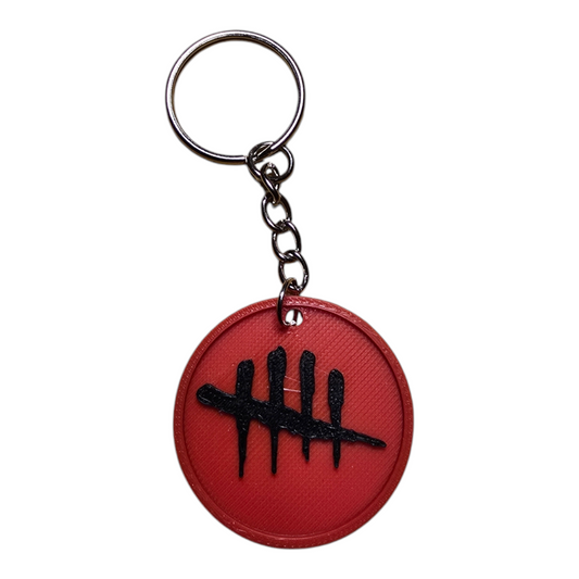 Dead By Daylight Symbol Design 3d Printed Key Chain