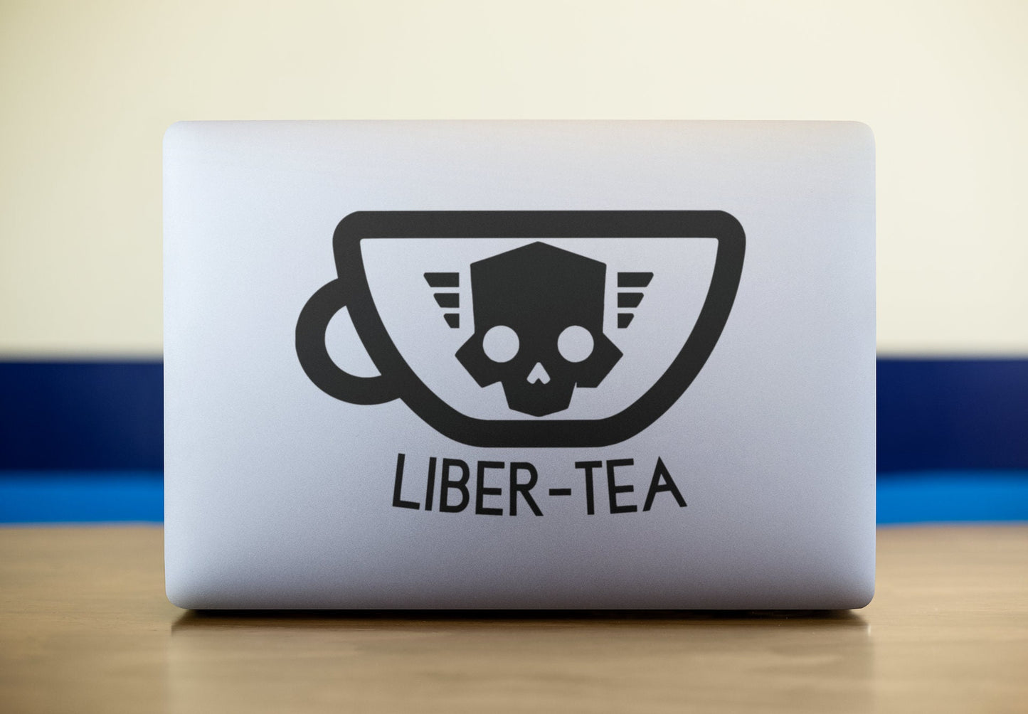 Helldivers 2 Liber-Tea Skull Vinyl decal for laptop, car, window, mirror, bumper, mug, water bottle, or more!