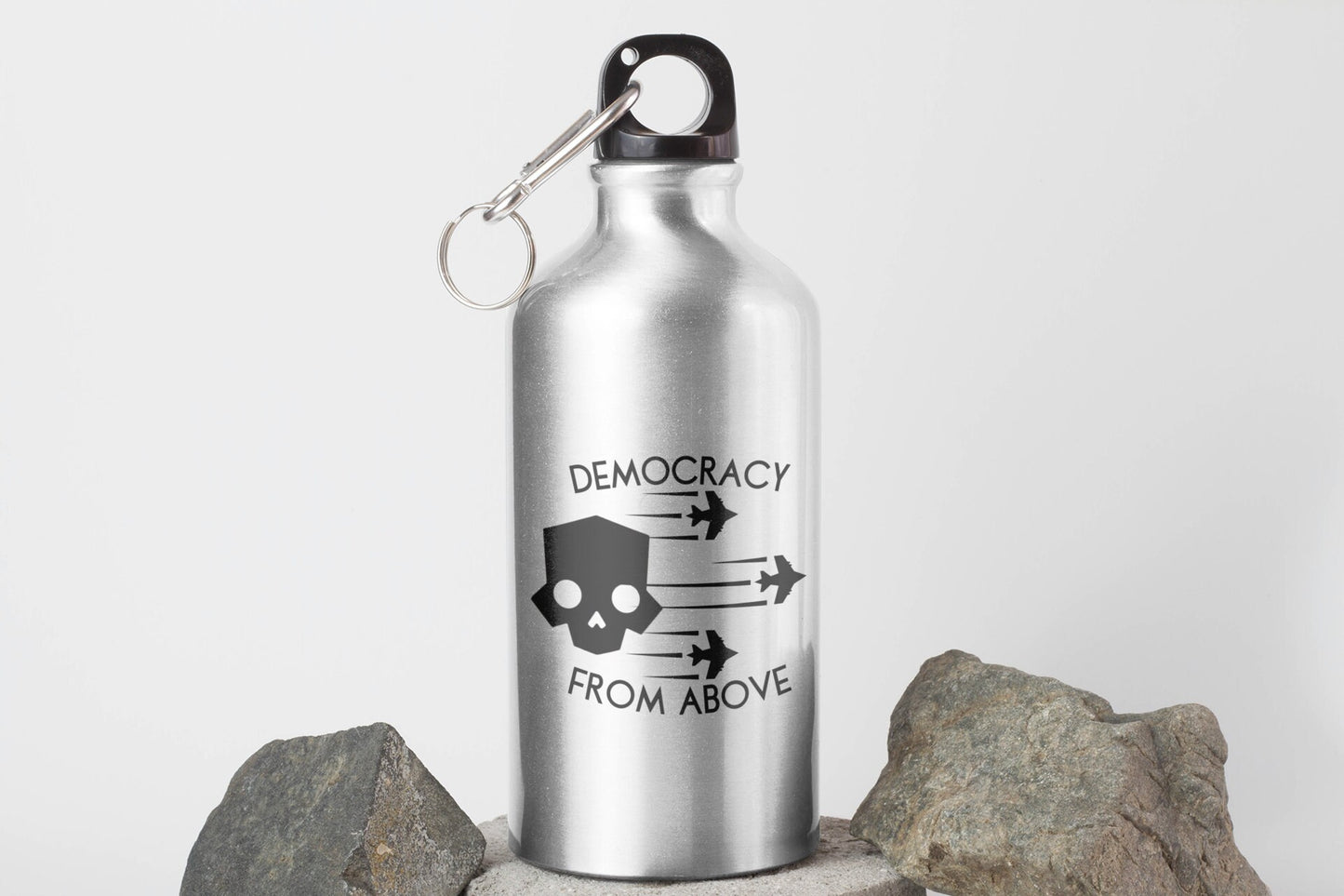 Democracy From Above Helldivers decal for laptop, car, window, mirror, bumper, mug, water bottle, or more!