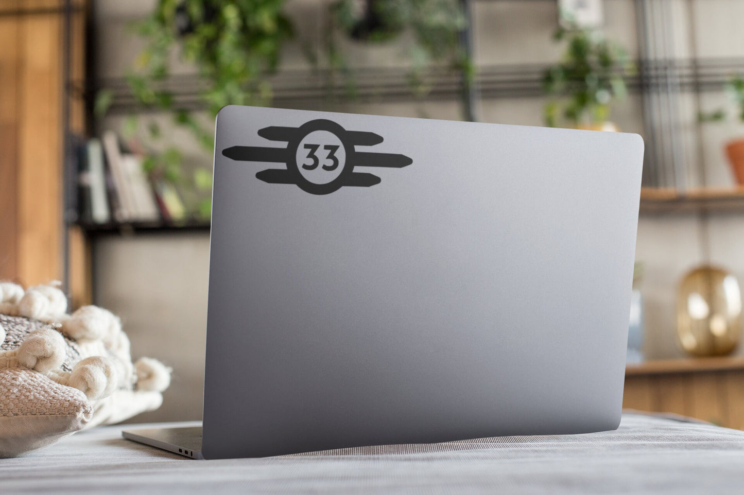 Fallout Vault 33 Vinyl decal for laptop, car, window, mirror, bumper, mug, water bottle, or more!