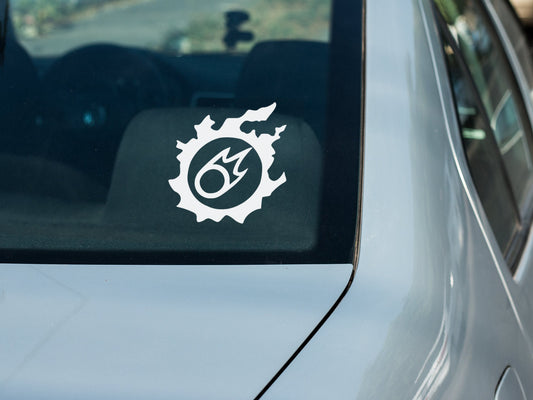 FFXIV Black Mage Meteor Job Icon Vinyl decal for laptop, car, window, mirror, bumper, mug, water bottle, or more! FF14 Final Fantasy 14