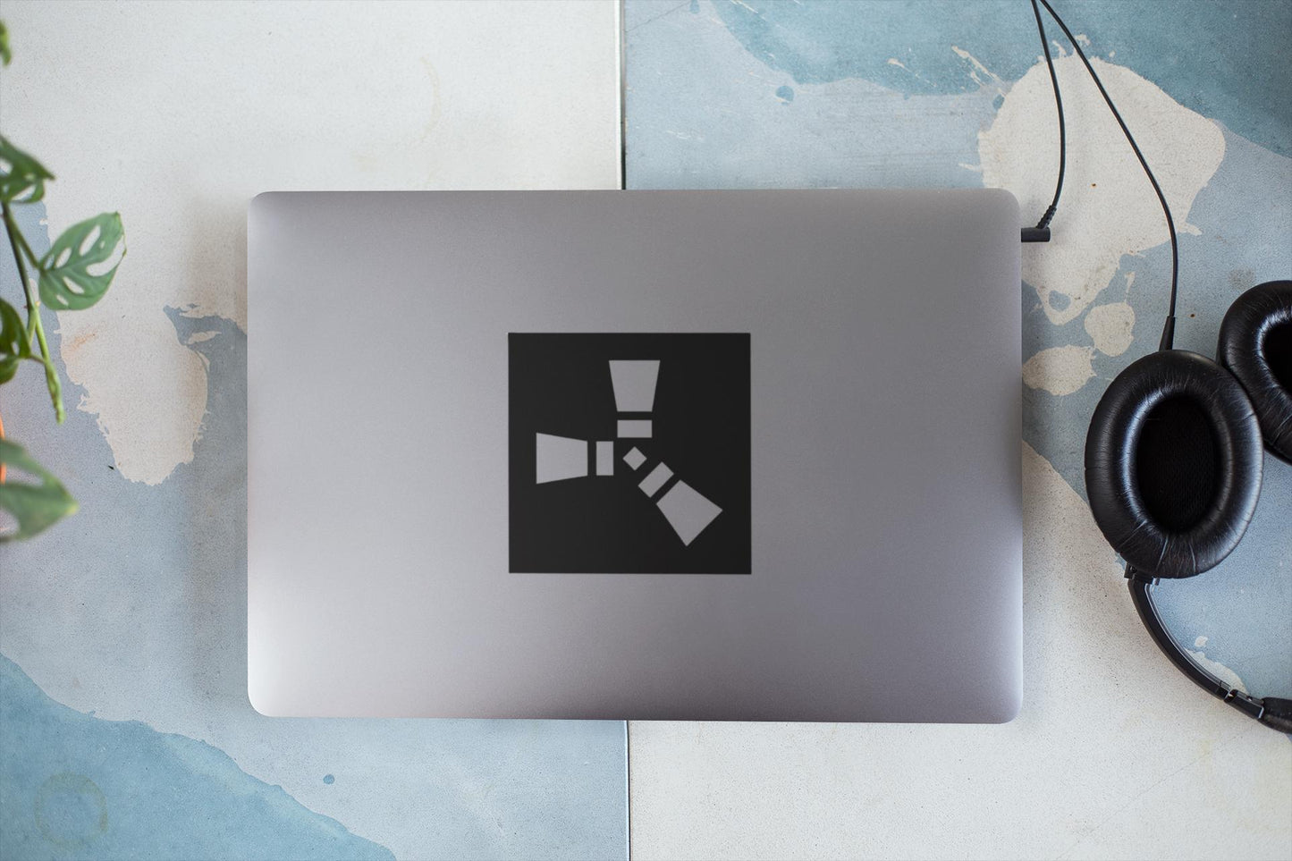 Rust Logo Vinyl decal for laptop, car, window, mirror, bumper, mug, water bottle, or more!