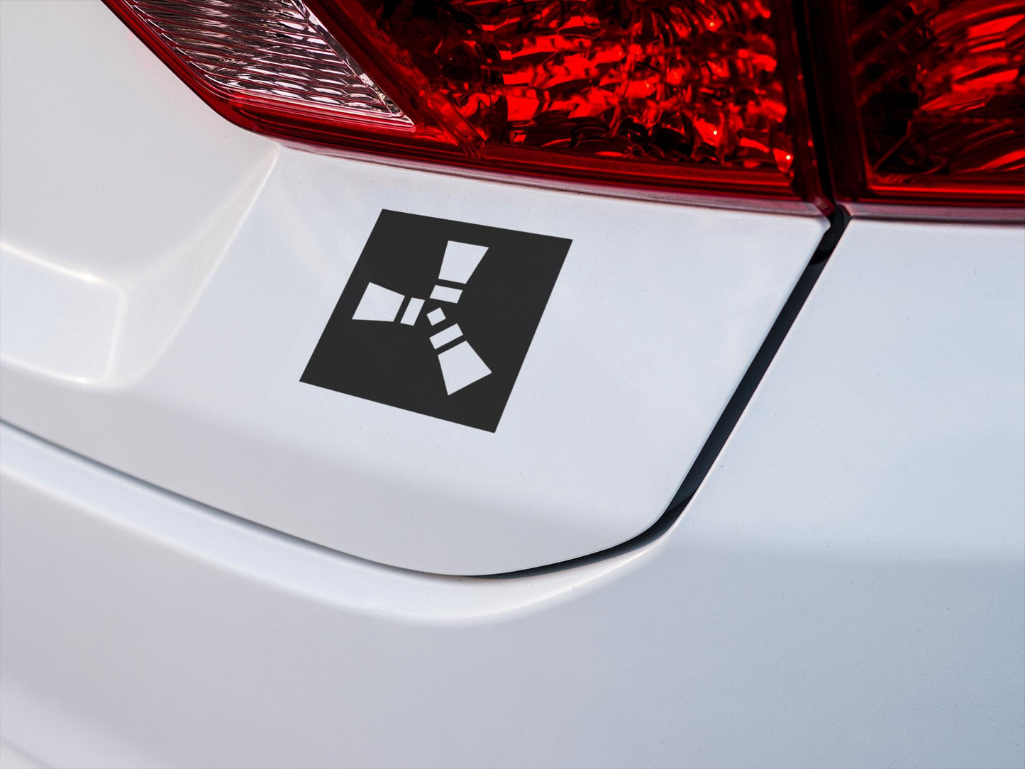 Rust Logo Vinyl decal for laptop, car, window, mirror, bumper, mug, water bottle, or more!