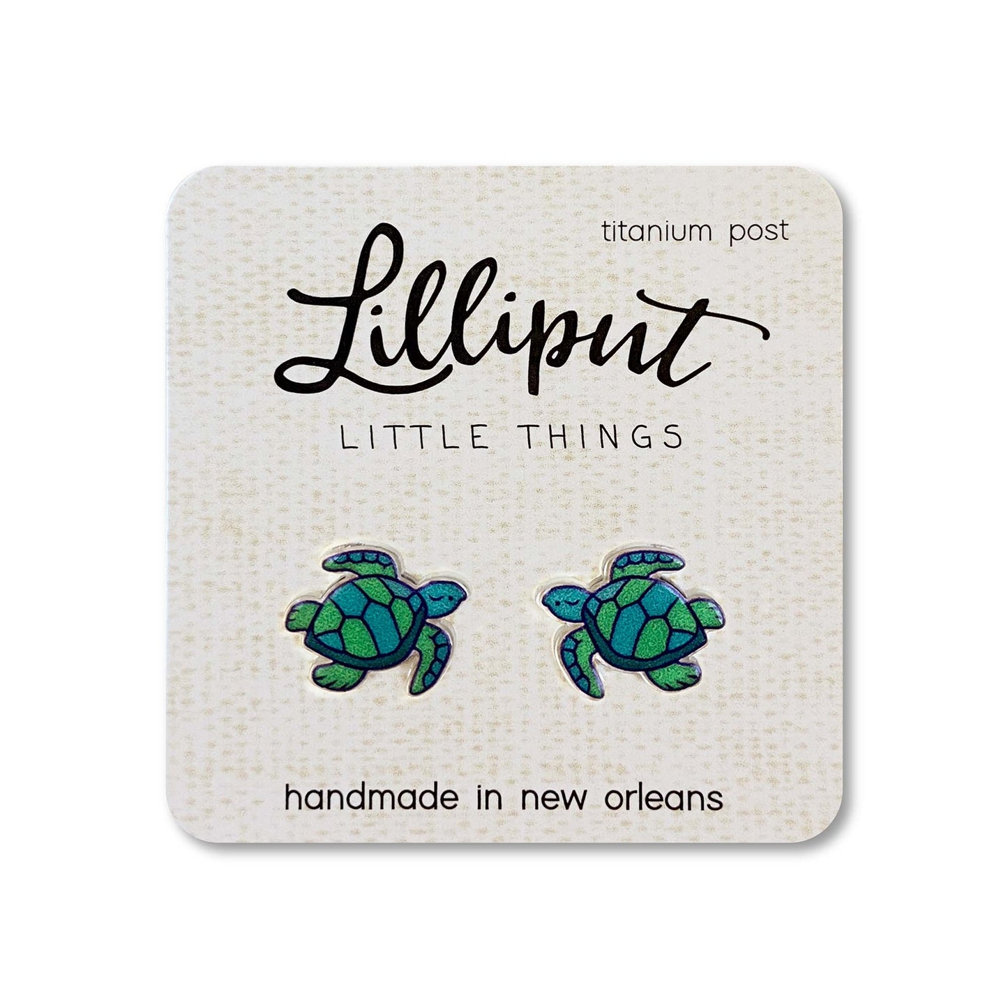 Lilliput Little Things Sea Turtle Earrings