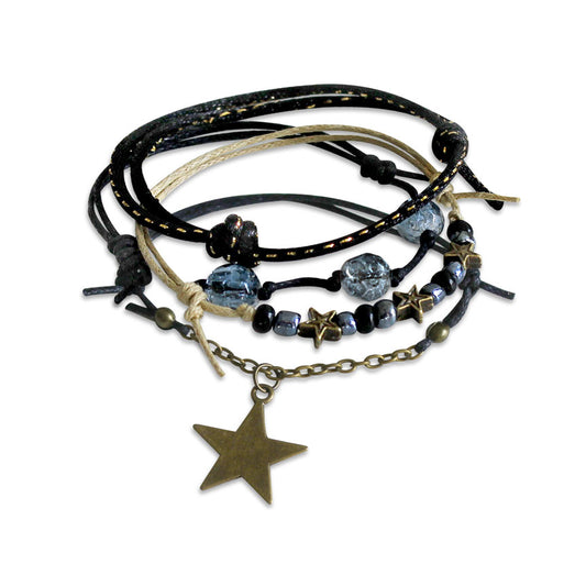 O Yeah Gifts Star Gaze Bracelets, 4 Piece Charm Bracelet Pack