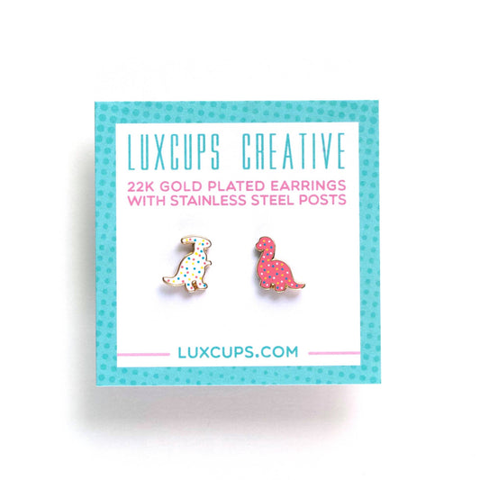 LuxCups Creative - Dino Cookie Earrings