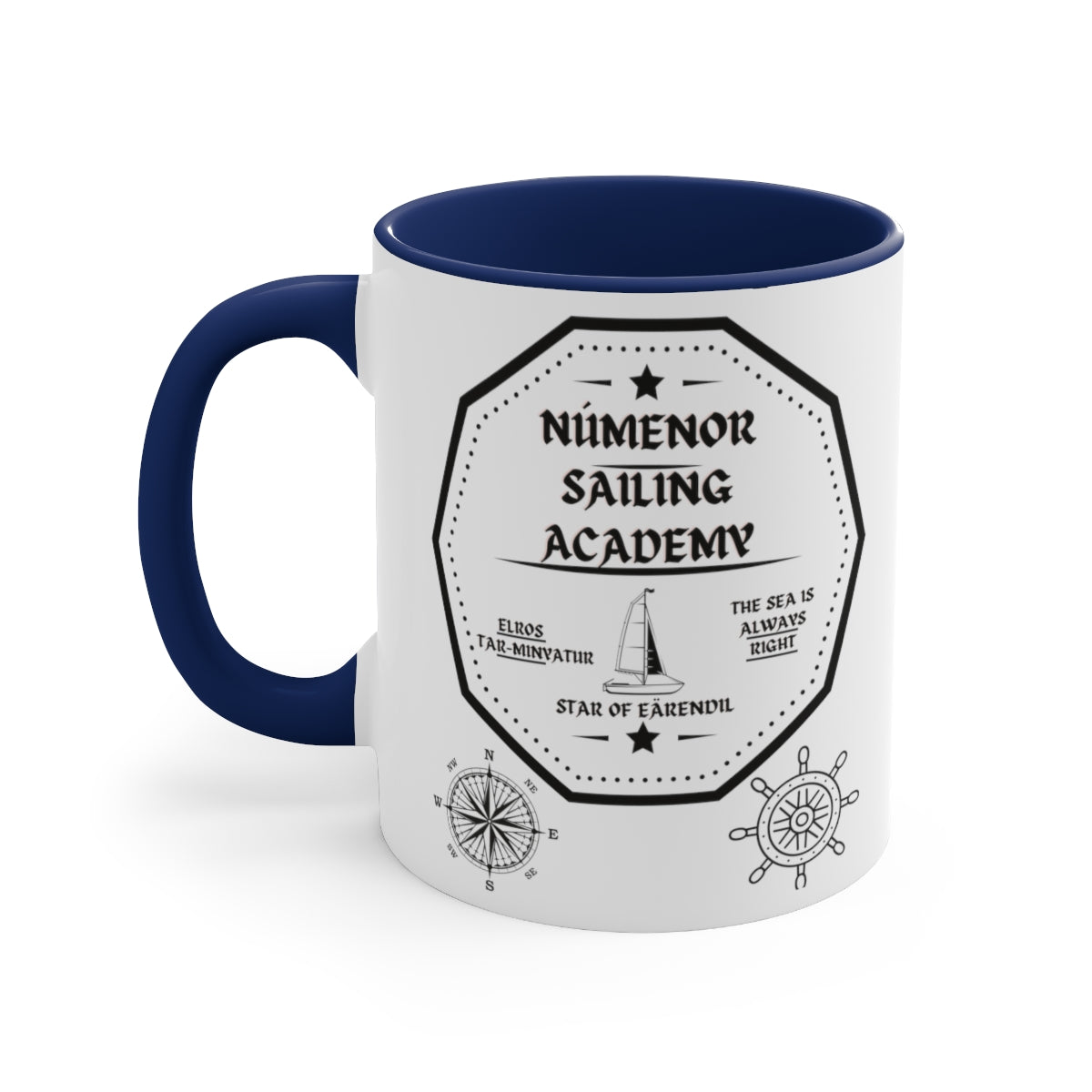 Numenor Sailing Academy Accent Coffee Mug, 11oz