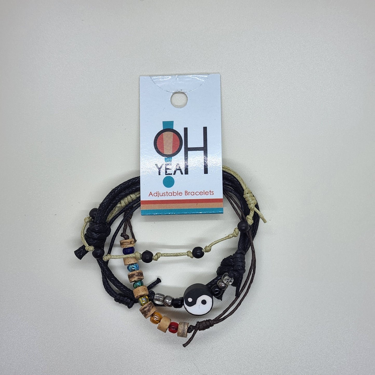 O Yeah Gifts Yin-Yang Bracelets, 4 Piece Charm Bracelet Pack