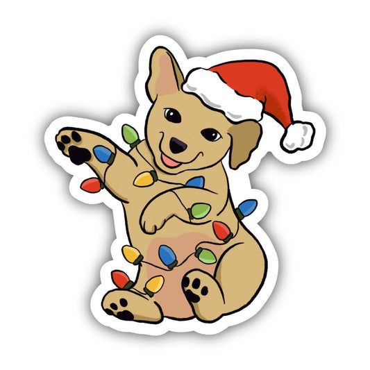 Big Moods - Dog & Lights Winter Sticker