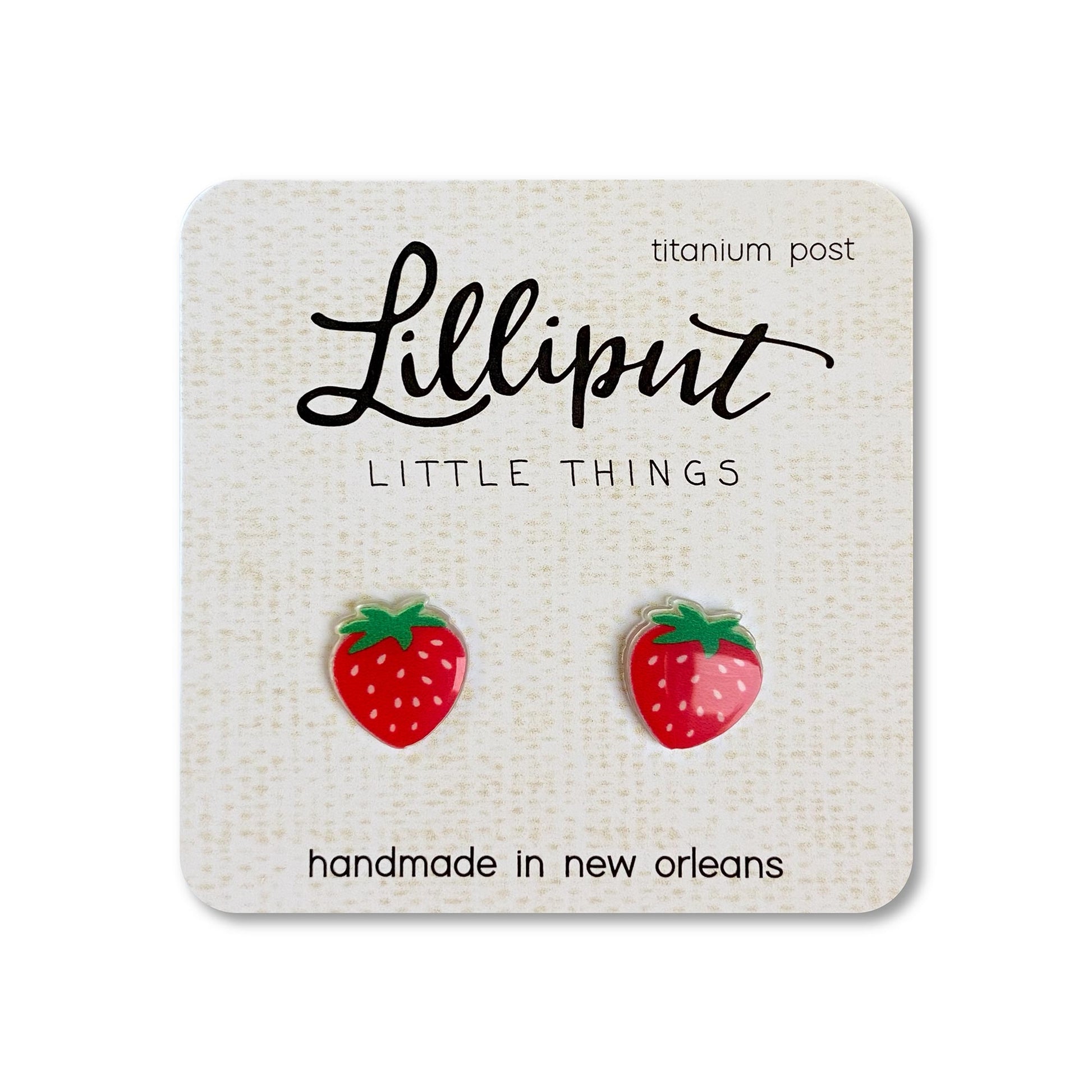 Lilliput Little Things Strawberry Earrings