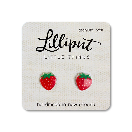 Lilliput Little Things Strawberry Earrings