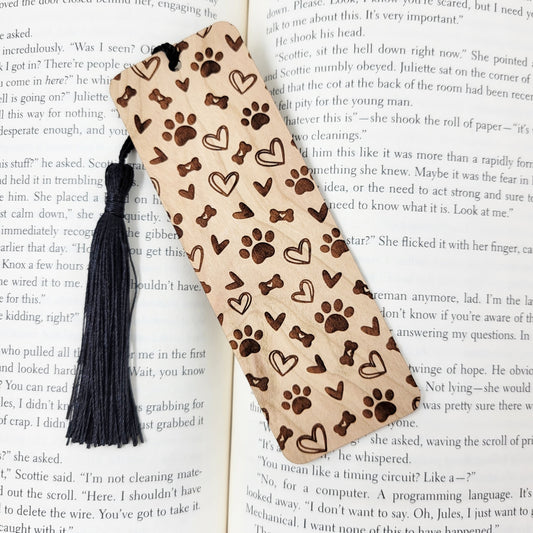 Bumble and Birch Dog Lover Wood Bookmark