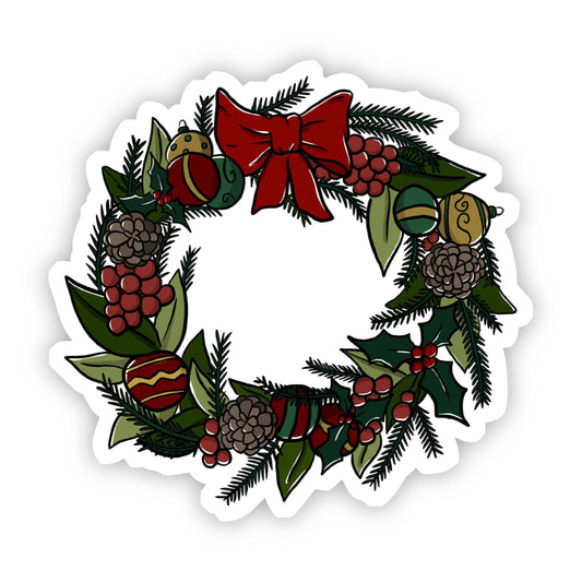 Big Moods - Holiday Wreath Sticker