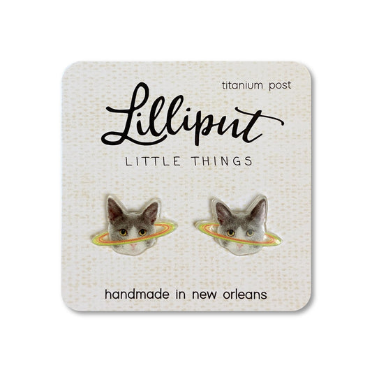 Lilliput Little Things Caturn Earrings