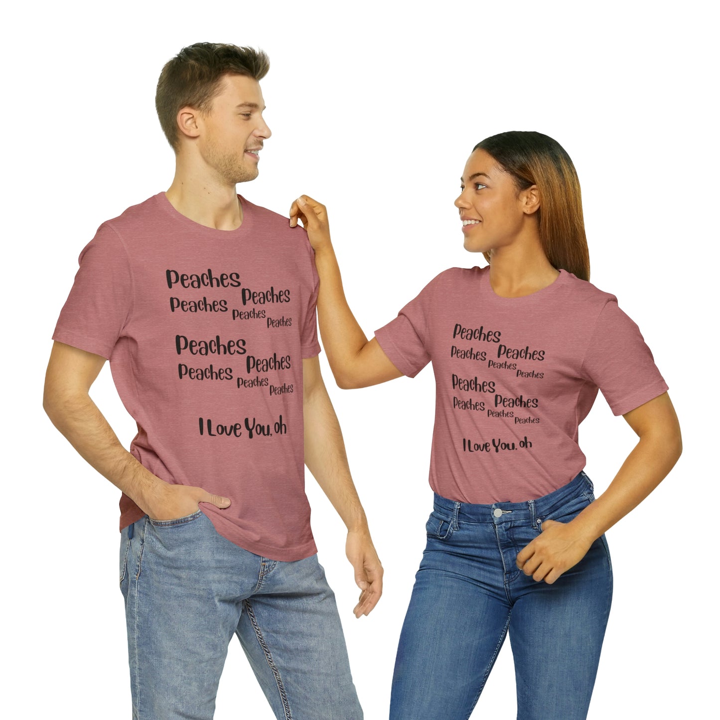 Peaches Unisex Jersey Short Sleeve Tee