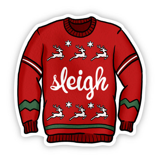 Big Moods - Sleigh Sweater Sticker