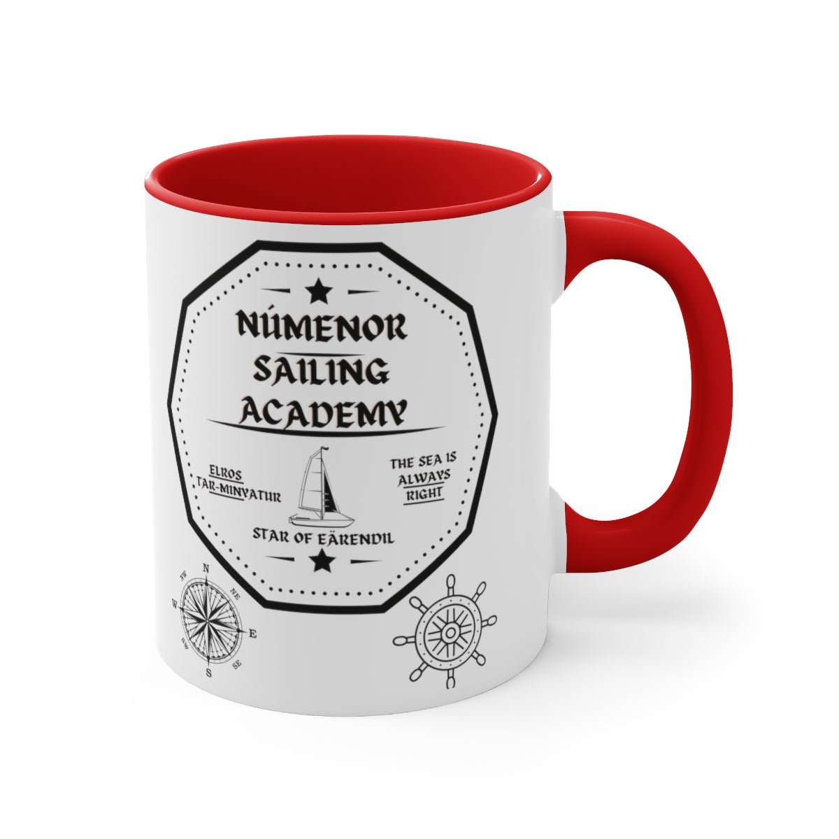 Numenor Sailing Academy Accent Coffee Mug, 11oz