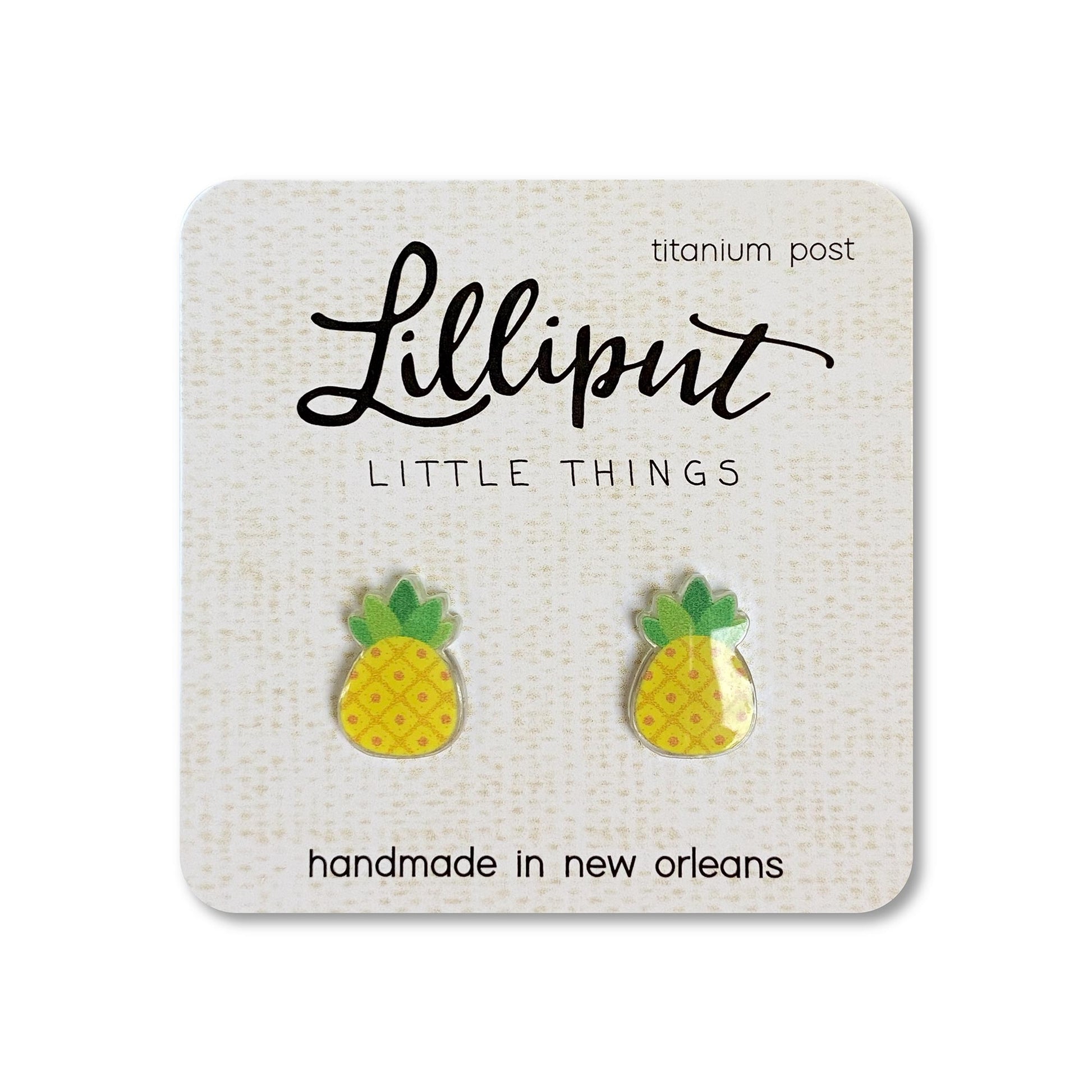 Lilliput Little Things Pineapple Earrings