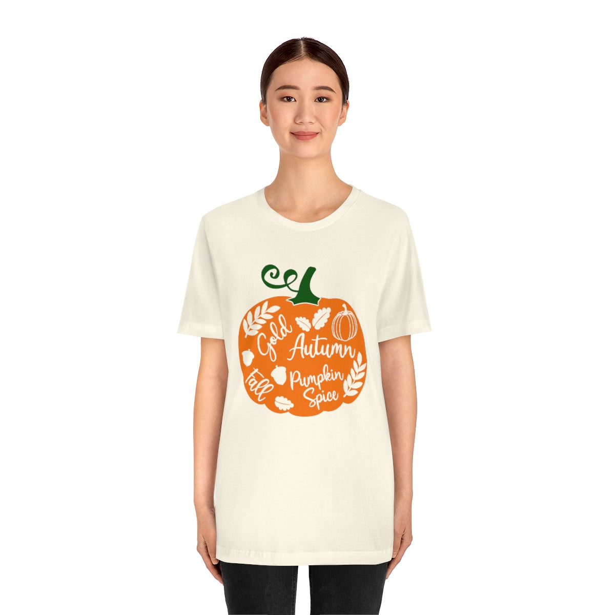 Pumpkin Autumn Fall Unisex Jersey Short Sleeve Tee