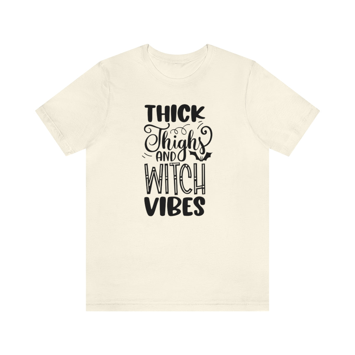 Thick Thighs And Witch Vibes Unisex Jersey Short Sleeve Tee