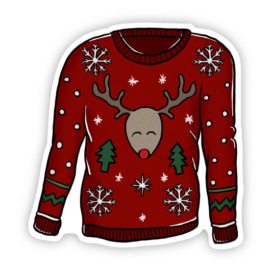 Big Moods - Reindeer Sweater Sticker