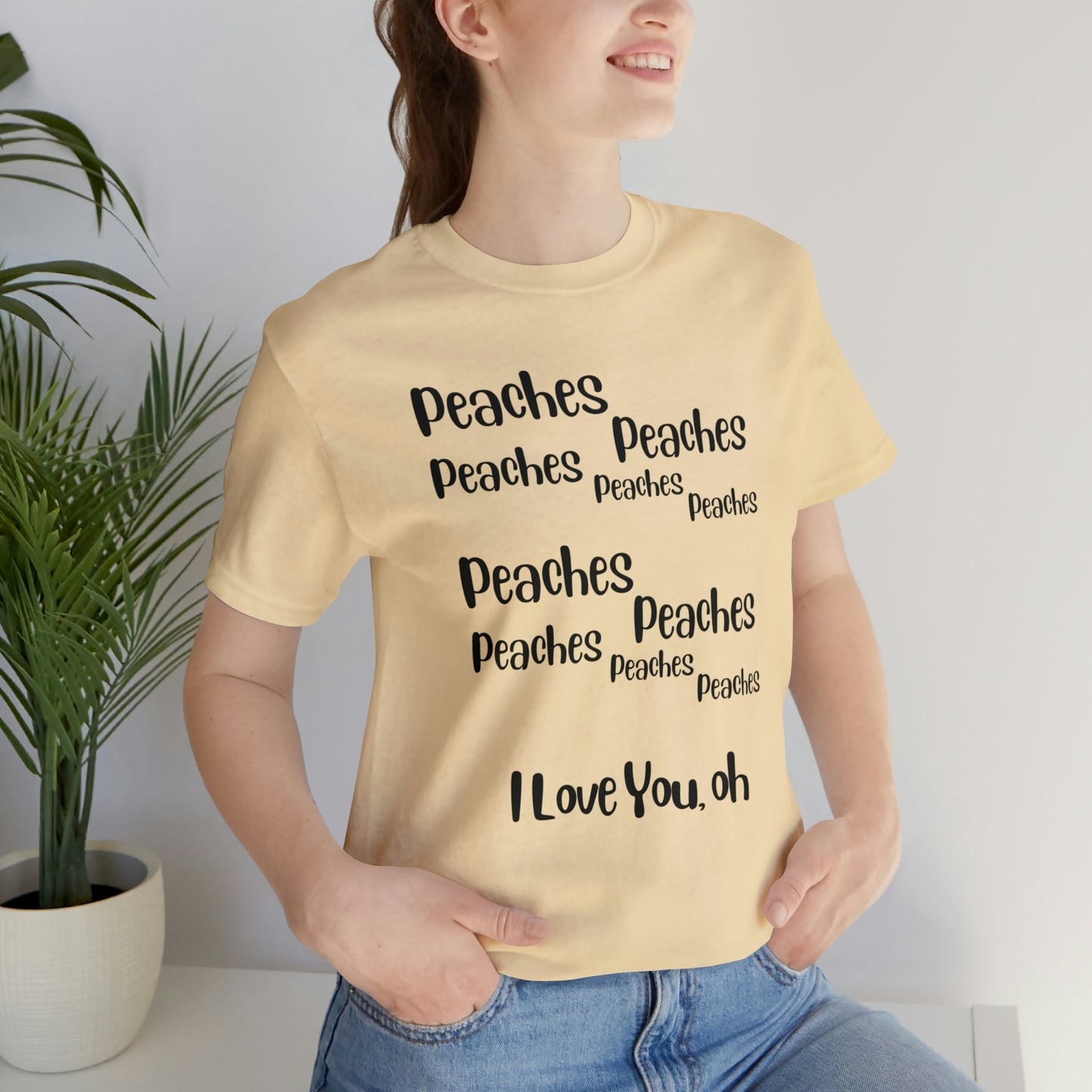 Peaches Unisex Jersey Short Sleeve Tee