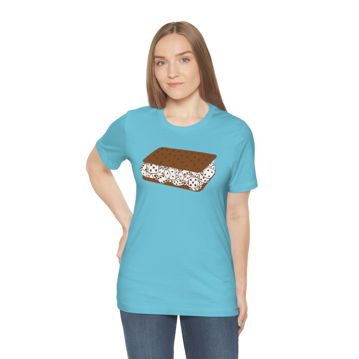 Dice Cream Sandwich Unisex Jersey Short Sleeve Tee