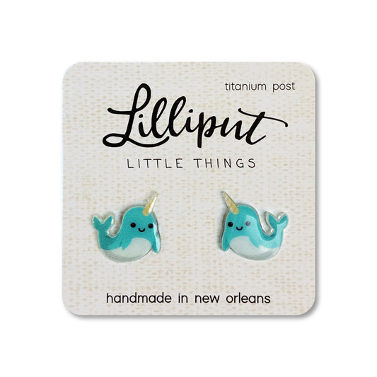 Lilliput Little Things Narwhal Earrings