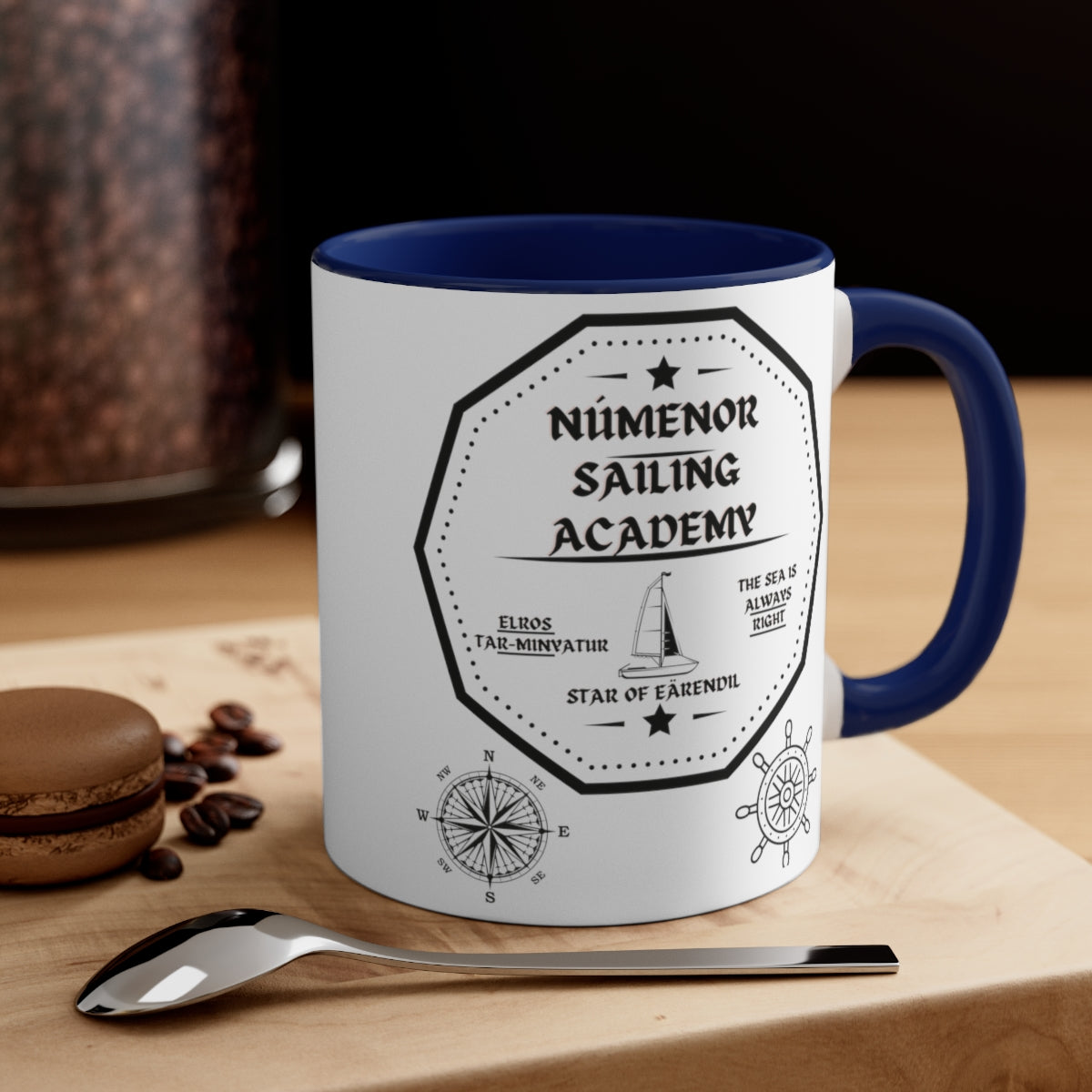 Numenor Sailing Academy Accent Coffee Mug, 11oz