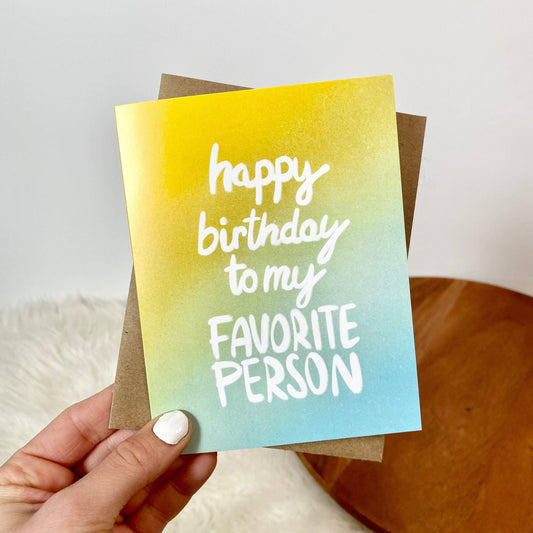 Big Moods - My Favorite Person Birthday Cards