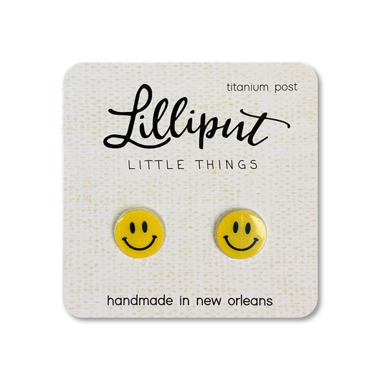 Lilliput Little Things Smiley Face Earrings