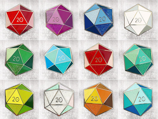 Storymakers Trading Co. Dazzling d20 Birthstone Enamel Pin