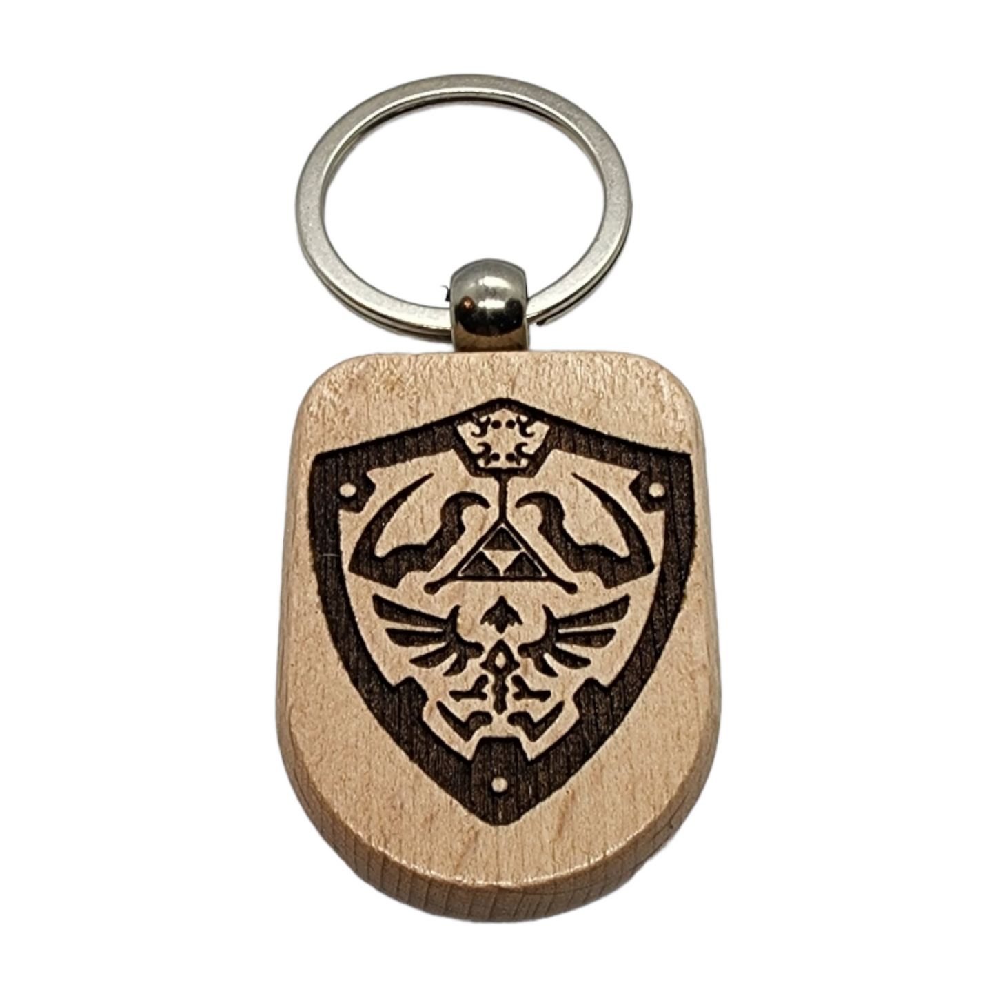 Wood Keychain - Hylian Shield