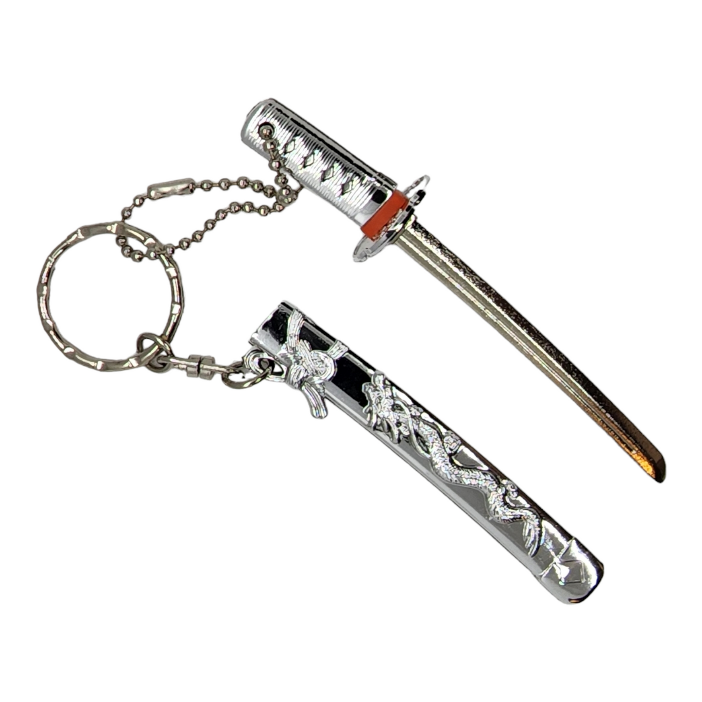 Shinryu Katana Key Ring - Silver