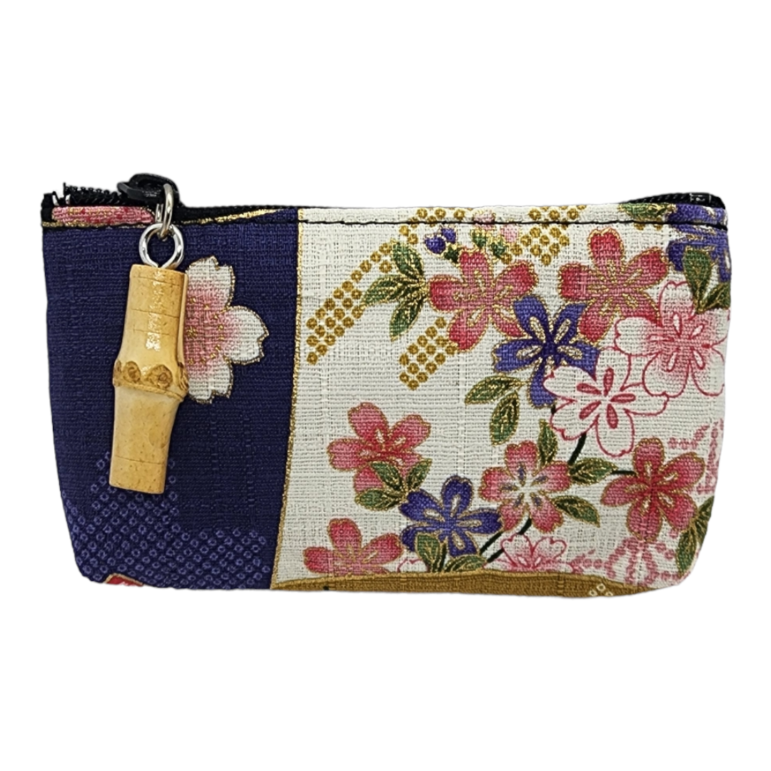 Made in Japan Gold Decoration Flower Romantic Coin Purse