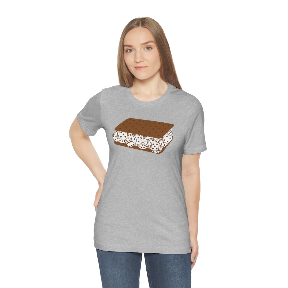 Dice Cream Sandwich Unisex Jersey Short Sleeve Tee