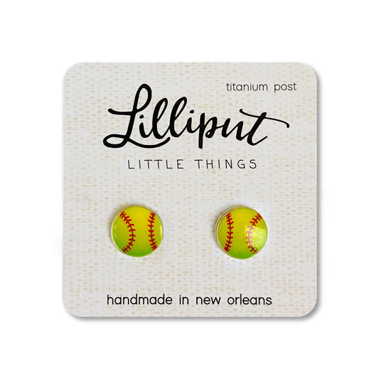 Lilliput Little Things Softball Earrings