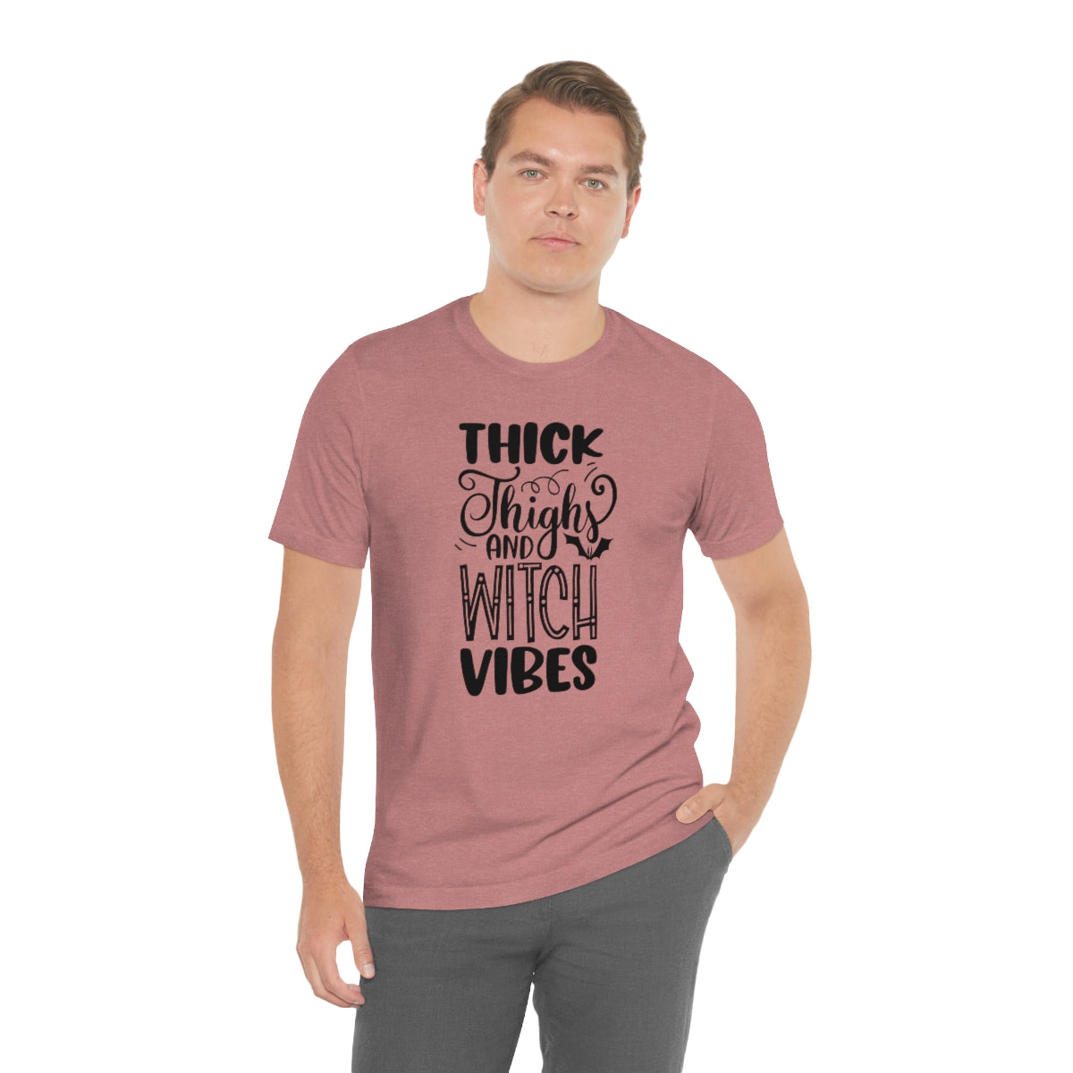 Thick Thighs And Witch Vibes Unisex Jersey Short Sleeve Tee