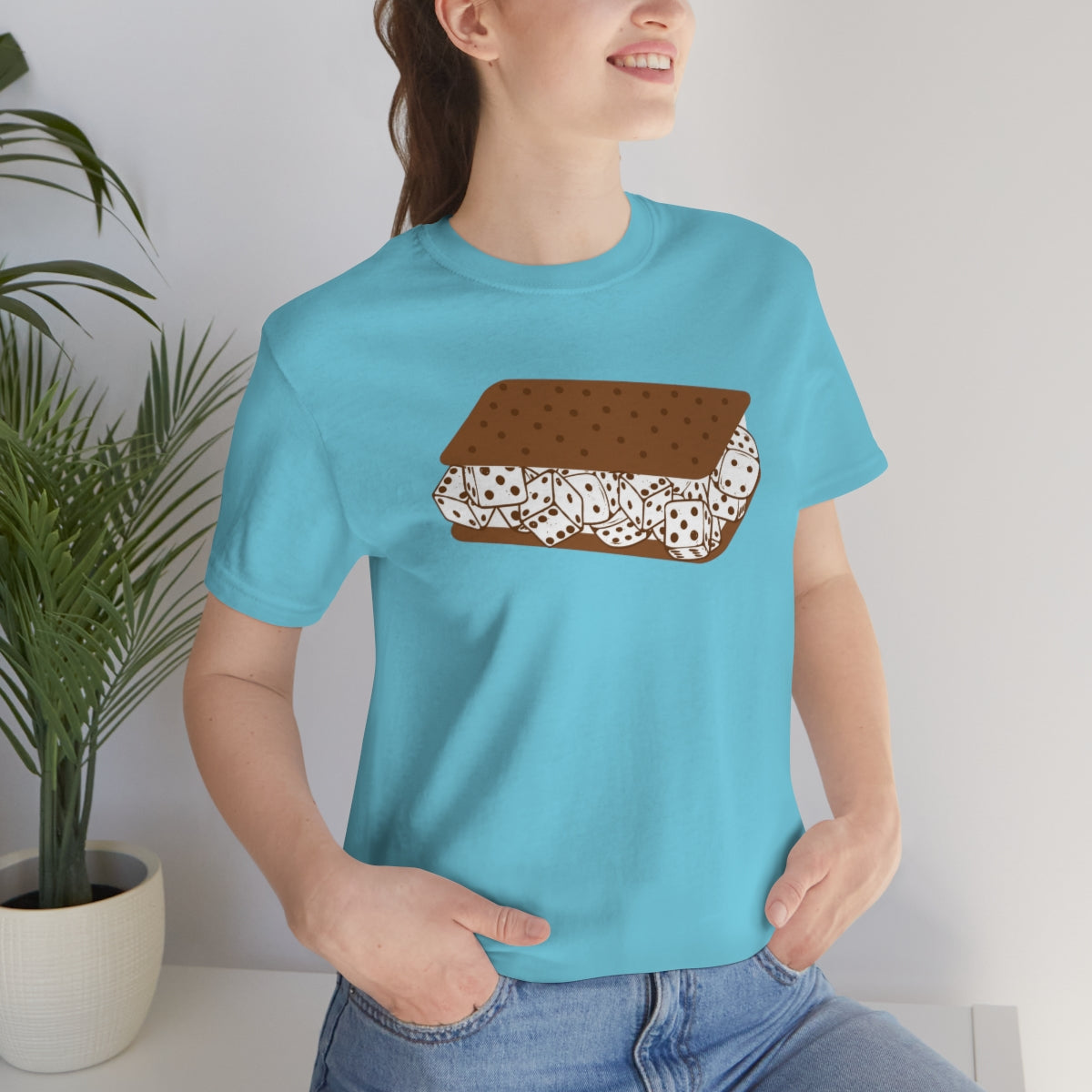 Dice Cream Sandwich Unisex Jersey Short Sleeve Tee