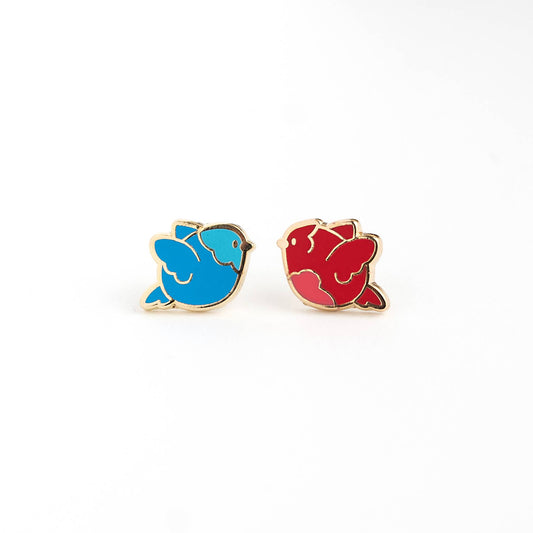 LuxCups Creative - Tweetheart Birdie Earrings