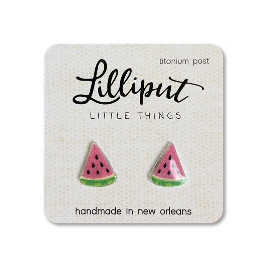 Lilliput Little Things Watermelon Fruit Earrings